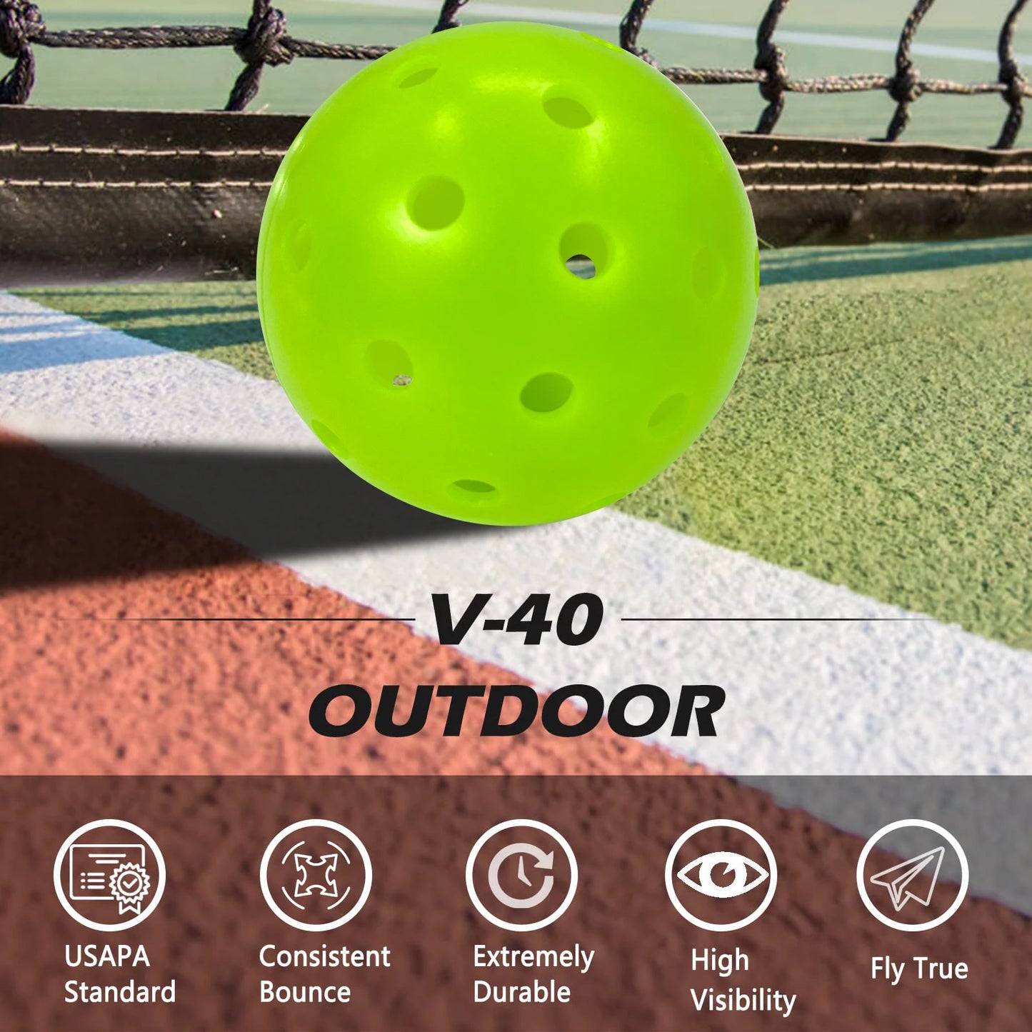 Balles de Pickleball Outdoor pour la Compétition